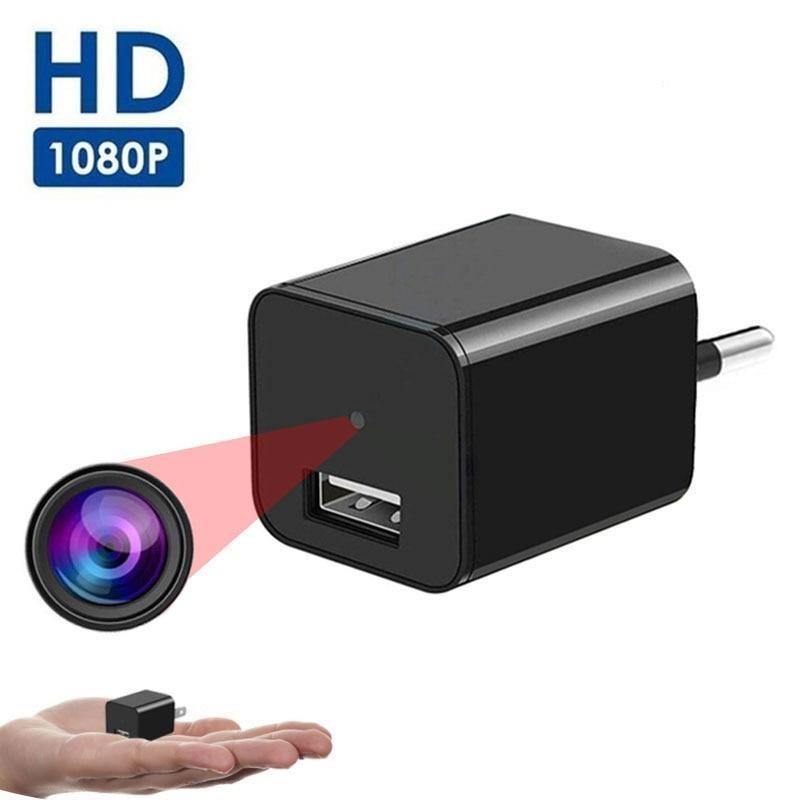 Carregador com Câmera Portátil Wi-fi 1080p HD