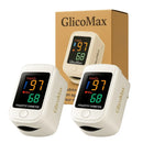 Kit 2 GlicoMax Medidor de Glicose a Laser e Oximetro - Portátil, Seguro e Prático